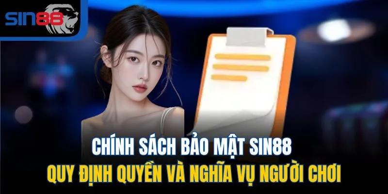 Chính sách bảo mật SIN88 quy định quyền và nghĩa vụ người chơi