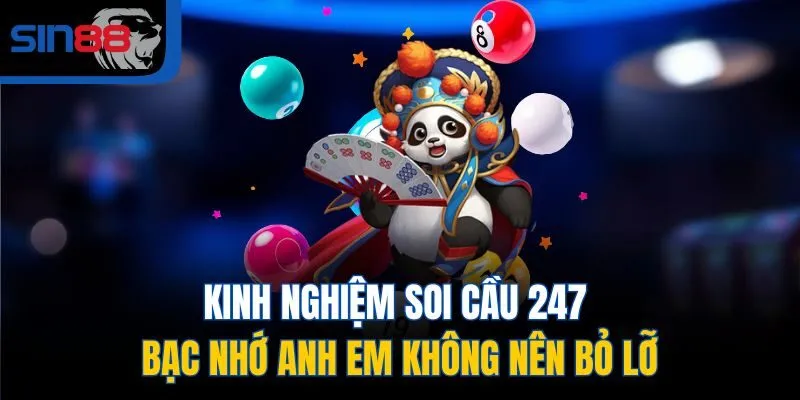 Kinh nghiệm soi cầu 247 bạc nhớ anh em không nên bỏ lỡ