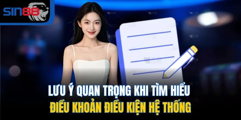 Lưu ý quan trọng khi tìm hiểu điều khoản điều kiện hệ thống