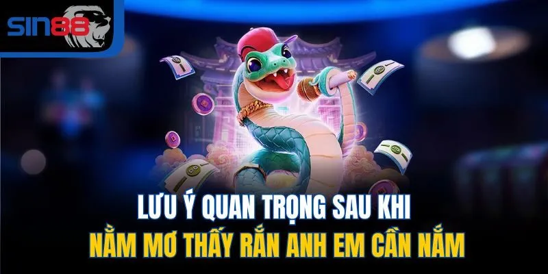 Lưu ý quan trọng sau khi nằm mơ thấy rắn anh em cần nắm